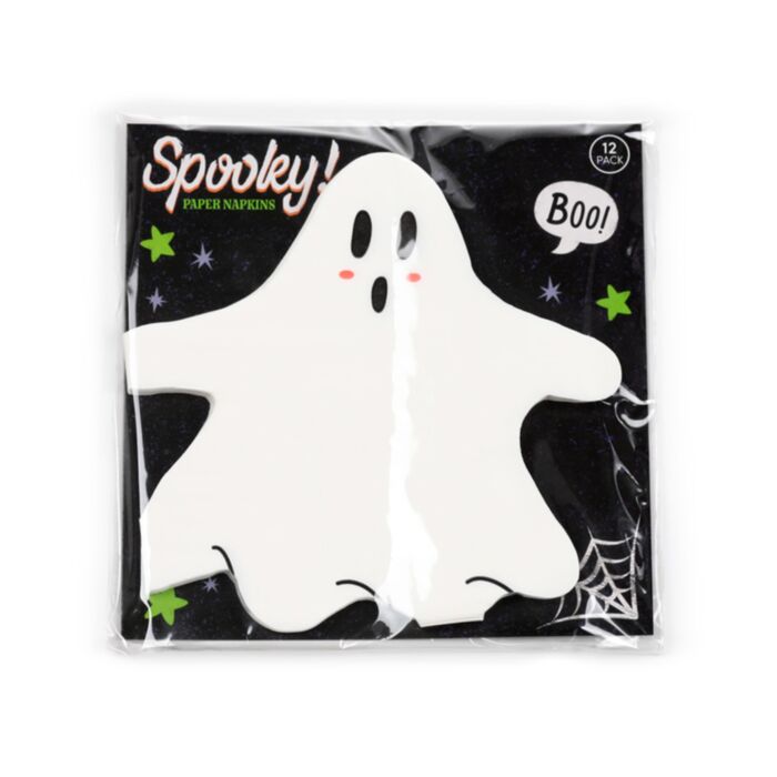Șervețele 3 Straturi - Pachet de 12 - Fantomă de Halloween
