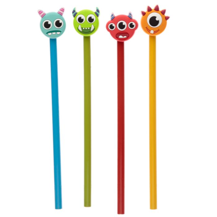 Creion cu Topper din PVC - Monstru - Monstarz