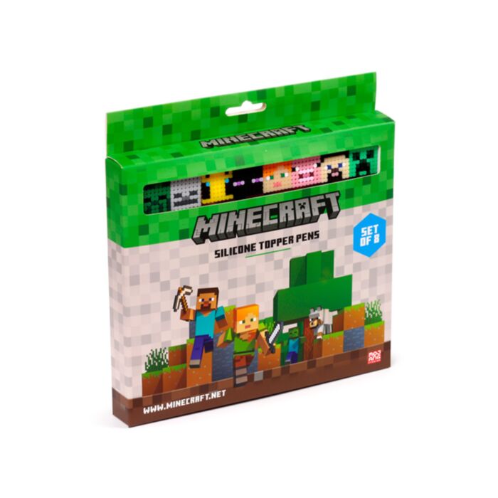 Set de 8 Pixuri - Dop în Silicon - Minecraft