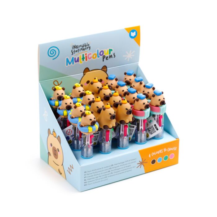 Pix Multicolor cu Decorație - Capibara - (4 Culori)