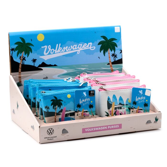 Portofel din PVC cu Fermoar - Volkswagen T1 - Plajă