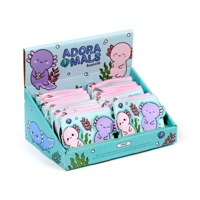 Portofel din PVC cu Fermoar - Axolotl
