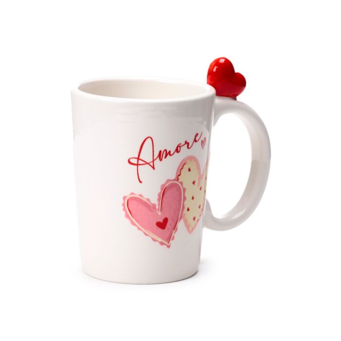Cană cu Toartă în Formă de Inimă - Amore