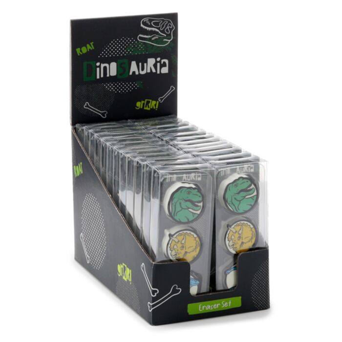 Set cu 3 Radiere - Dinosauria