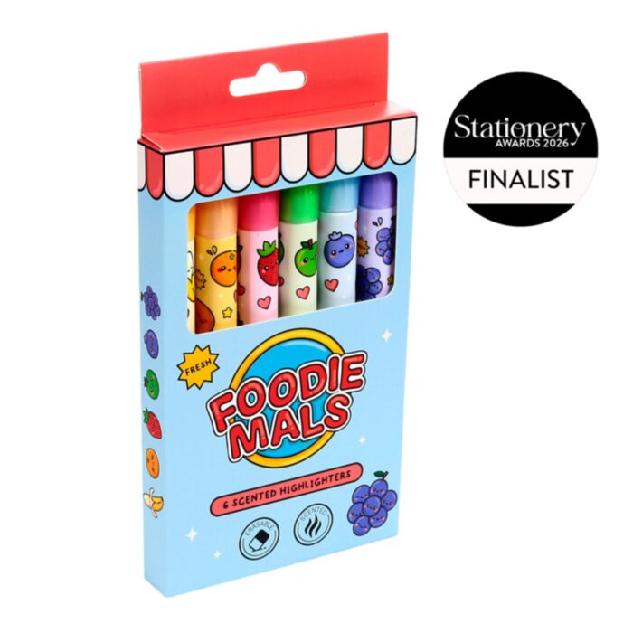 Set de 6 Markere Parfumate care se Șterg - Fructe