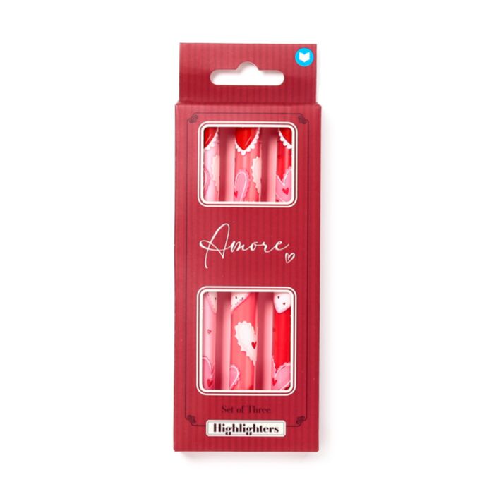 Set de 3 Markere - Inimi - Amore