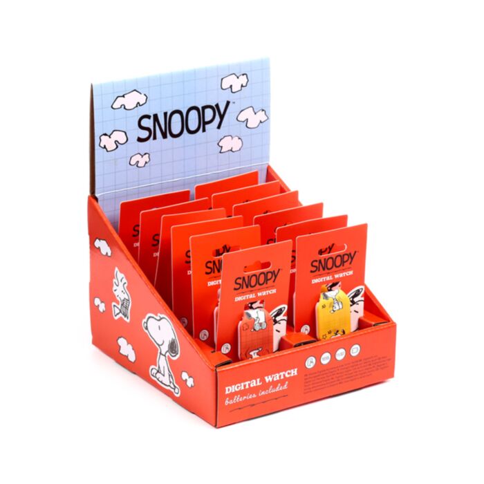 Ceas în Silicon - Peanuts - Snoopy & Woodstock