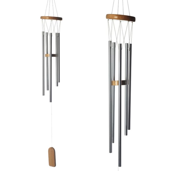 Clopoței de Vânt din Metal și Lemn - 77cm