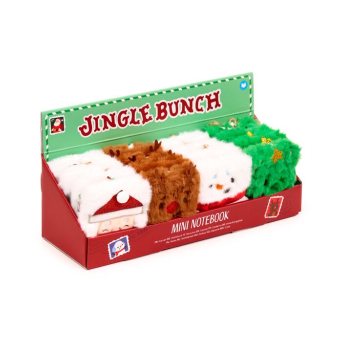 Mini Caiet A7 din Pluș cu Linii - Jingle Bunch