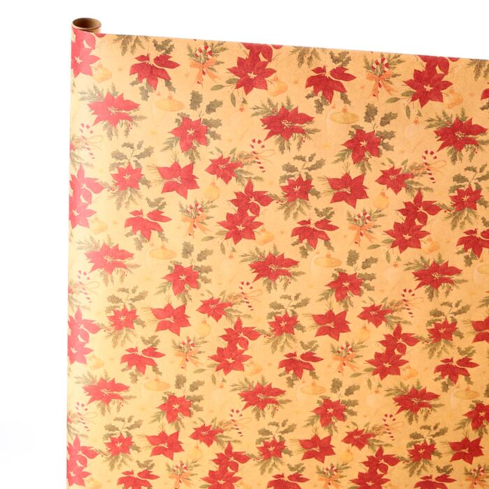 Sul de Hârtie pentru Cadouri 3m - Christmas Botanicals