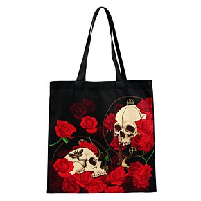 Sacoșă Reutilizabilă - Cranii și Trandafiri - Skulls & Roses Sacoșă Reutilizabilă - Cranii și Trandafiri - Skulls & Roses