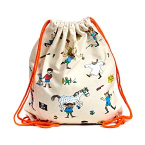 Rucsac cu Șnur din Pânză - Pippi Șosete Lungi - Pippi Longstocking Rucsac cu Șnur din Pânză - Pippi Șosete Lungi - Pippi Longstocking