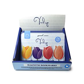 Set cu 4 Semne de Carte Magnetice - Lalele - Tulips Set cu 4 Semne de Carte Magnetice - Lalele - Tulips