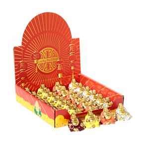 Mini Buddha Norocos cu Suport de Expunere