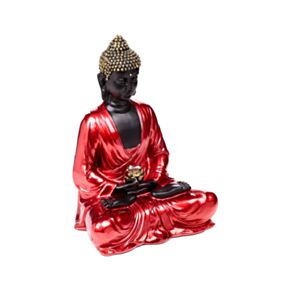 Buddha Tailandez - Roșu, Auriu și Negru - Contemplație