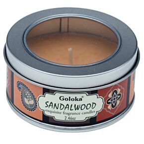 Lumânare în Cutie - Goloka - Lemn de Santal (Sandalwood) 