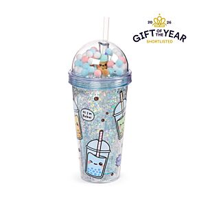Pahar Mare cu Pai și Decorațiuni - Bubble Tea - Foodiemals
