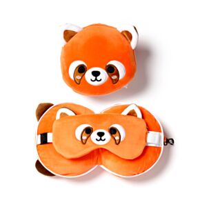 Pernă cu Mască de Ochi Relaxeazzz - Panda Roșu