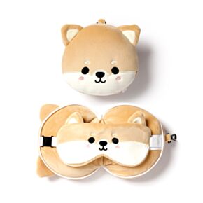 Pernă cu Mască de Ochi Relaxeazzz - Cățel Shiba Inu