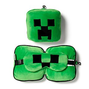Pernă cu Mască de Ochi Relaxeazzz - Minecraft Creeper Pernă cu Mască de Ochi Relaxeazzz - Minecraft Creeper
