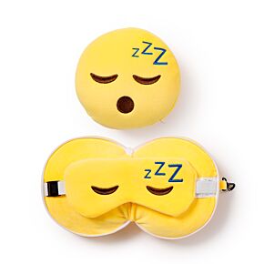 Pernă cu Mască de Ochi Relaxeazzz - Emoticon Somnoros Pernă cu Mască de Ochi Relaxeazzz - Emoticon Somnoros