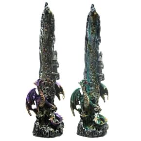 Arzător de bețișoare de tămâie - Vertical - Dragon sub Cascadă