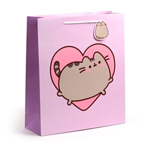 Pungă Cadou - Pisica Pusheen - Inimă - XL