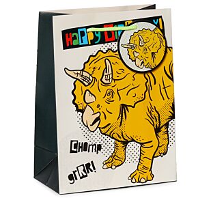 Pungă Cadou - La mulți ani - Dinosauria - M Pungă Cadou - La mulți ani - Dinosauria - M