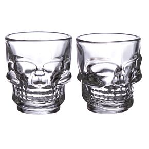 Set de 2 Pahare pentru Shoturi (60ml) - Craniu Set de 2 Pahare pentru Shoturi (60ml) - Craniu
