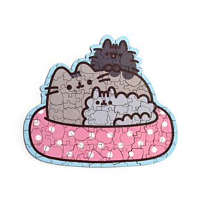 Puzzle în Formă de Pisica Pusheen - 130 piese