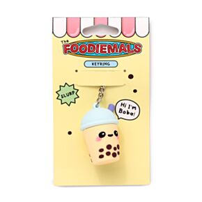 Breloc 3D din PVC - Boba, Bubble Tea - Foodiemals