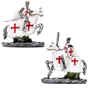 Statuetă - Cavalerii Crusadelor pe Cal cu Sabie