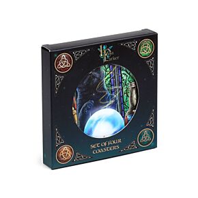 Set de 4 Suporturi pentru Pahare din Plută - Pisici Magice - Lisa Parker Set de 4 Suporturi pentru Pahare din Plută - Pisici Magice - Lisa Parker