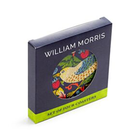 Set de 4 Suporturi de Pahare din Plută - William Morris