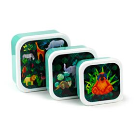 Set de 3 Cutii pentru Mâncare M/L/XL - Animal Kingdom