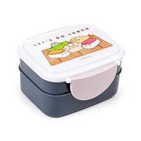 Cutie de Prânz Compartimentată cu Tacâmuri - Pisica Pusheen - Sushi Cutie de Prânz Compartimentată cu Tacâmuri - Pisica Pusheen - Sushi