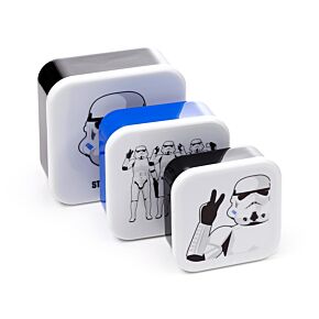 Set de 3 Cutii pentru Mâncare M/L/XL - Originalul Stormtrooper Set de 3 Cutii pentru Mâncare M/L/XL - Originalul Stormtrooper