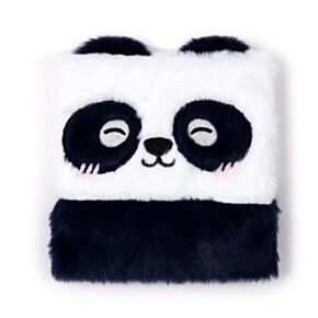 Caiet din Pluș cu Linii - Panda