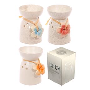 Suport Ceramică pentru Esențe cu Floare - Set cadou - Eden