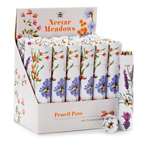 Tub cu 12 Creioane Colorate - Albine - Nectar Meadows Tub cu 12 Creioane Colorate - Albine - Nectar Meadows
