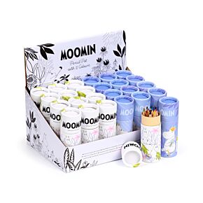 Tub cu Creioane Colorate - 12 Bucăți - Moomin Tub cu Creioane Colorate - 12 Bucăți - Moomin