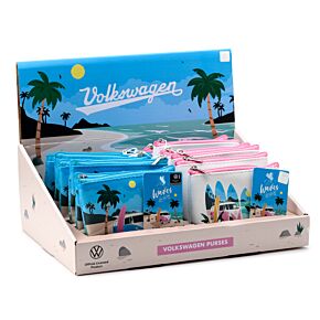 Portofel din PVC cu Fermoar - Volkswagen T1 - Plajă Portofel din PVC cu Fermoar - Volkswagen T1 - Plajă