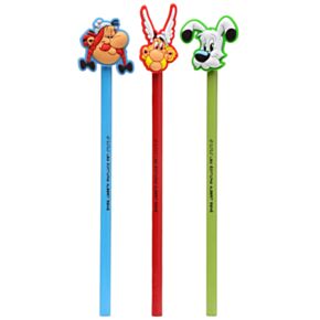 Creion cu Topper din PVC - Asterix, Obelix și Idefix