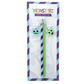Set de 2 Creioane cu Decorație - Monștri