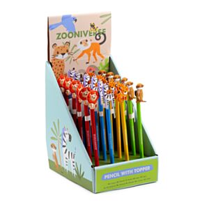 Creion cu Topper din PVC - Zooniverse