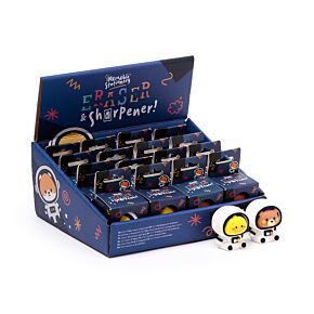 Ascuțitoare și Radieră 2 în 1 - Animăluțe în Spațiu Ascuțitoare și Radieră 2 în 1 - Animăluțe în Spațiu