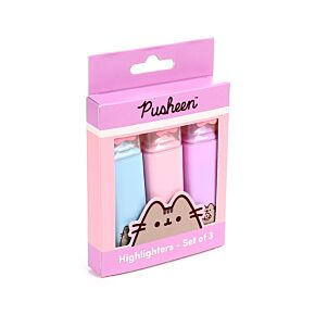 Set de 3 Markere cu Capac cu Forme - Pisica Pusheen