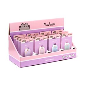 Ceas în Silicon - Pisica Pusheen - Culori Pastel