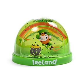 Glob de Zăpadă Mediu cu Glitter - Spiriduș Irlandez