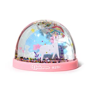 Glob de Zăpadă Mediu cu Glitter - Unicorn Magic